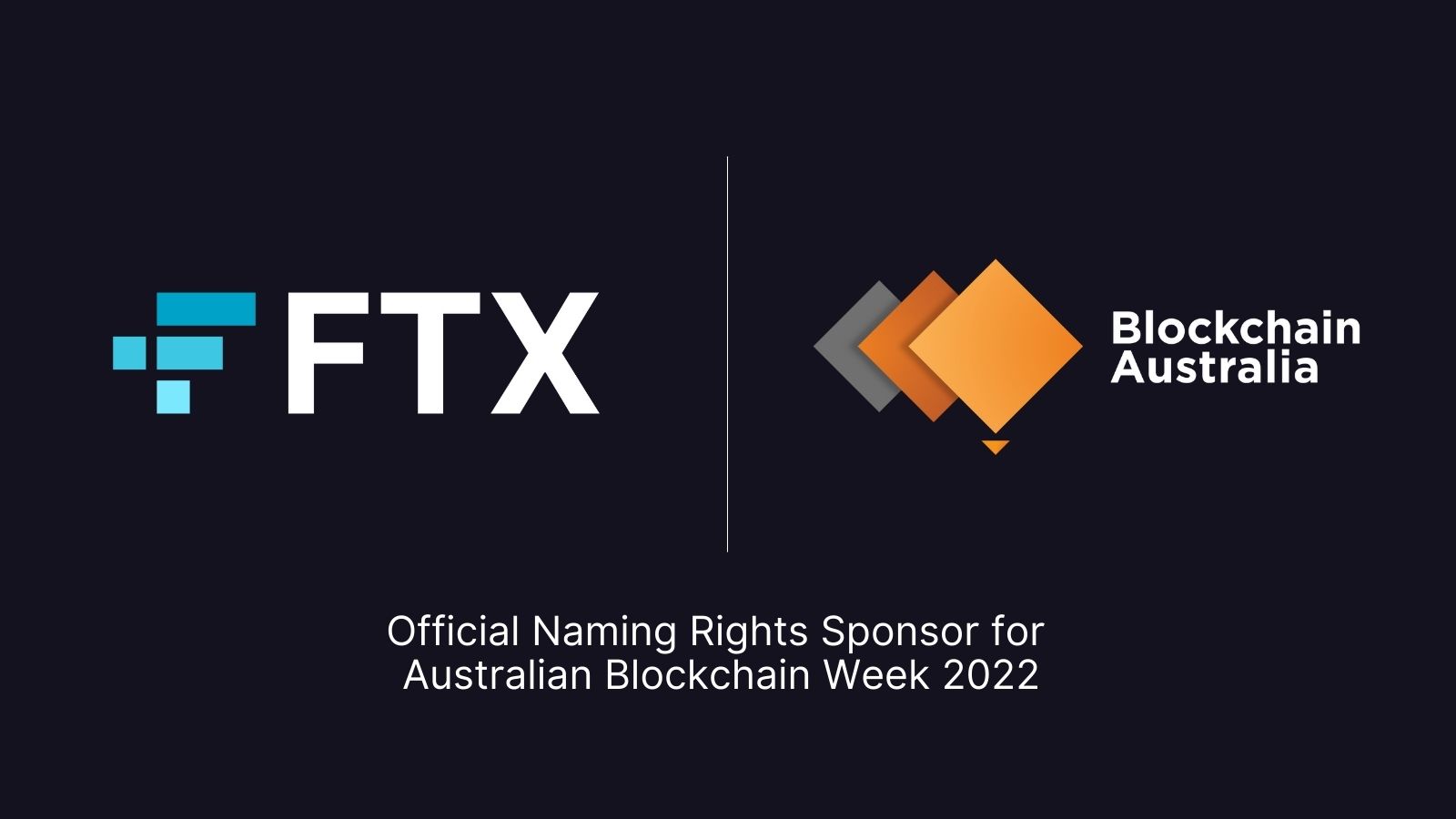2022 Australian Blockchain Week හි නම් කිරීමේ  අනුග්‍රාහකයා  FTX බව නිවේදනය කළේය.
