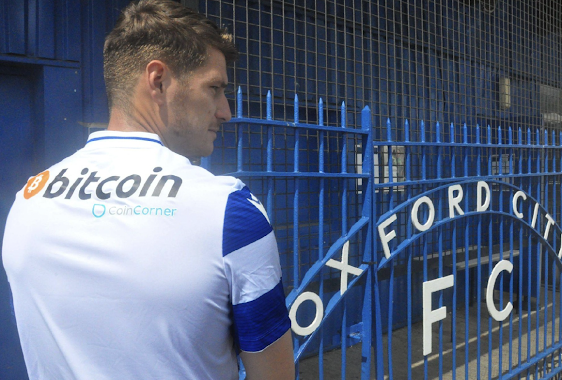 Oxford City Football Club තරඟ දින ප්‍රවේශපත්‍ර සඳහා Bitcoin පිළිගැනීමට.